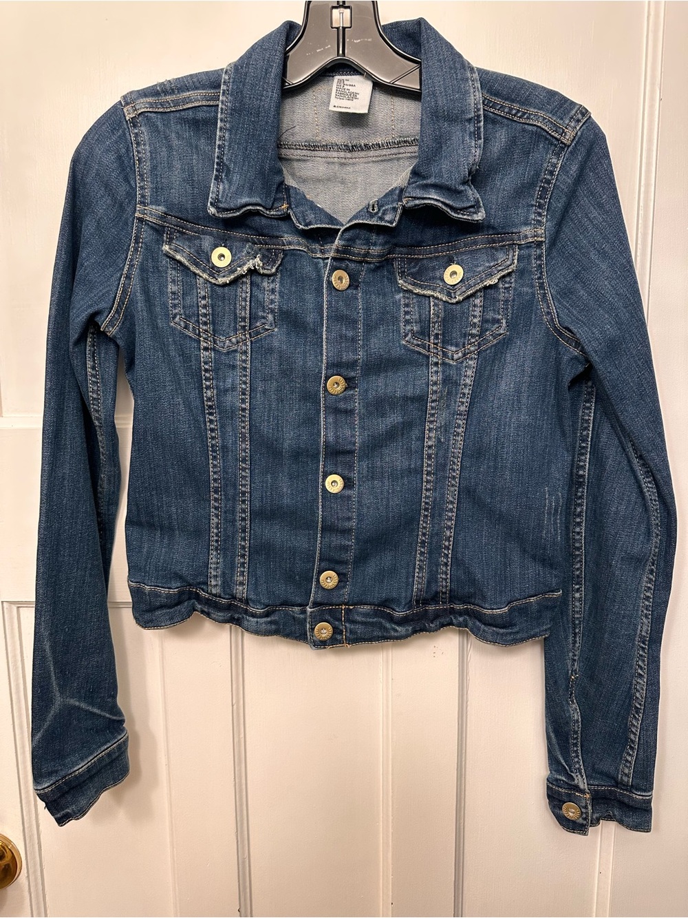 ⭐️ H&M Med Blue Denim Button-Front Jean Jacket